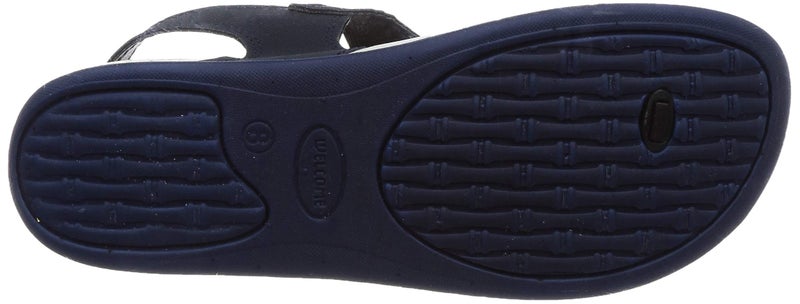 Welcome Women's Blue Leather Flip-Flops-5 UK (0) - Image 5
