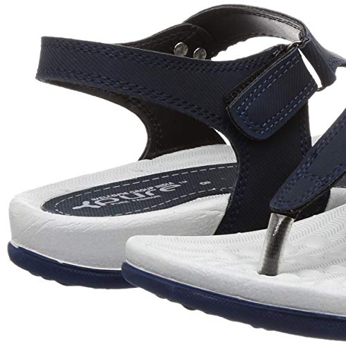 Welcome Women's Blue Leather Flip-Flops-5 UK (0) - Image 3