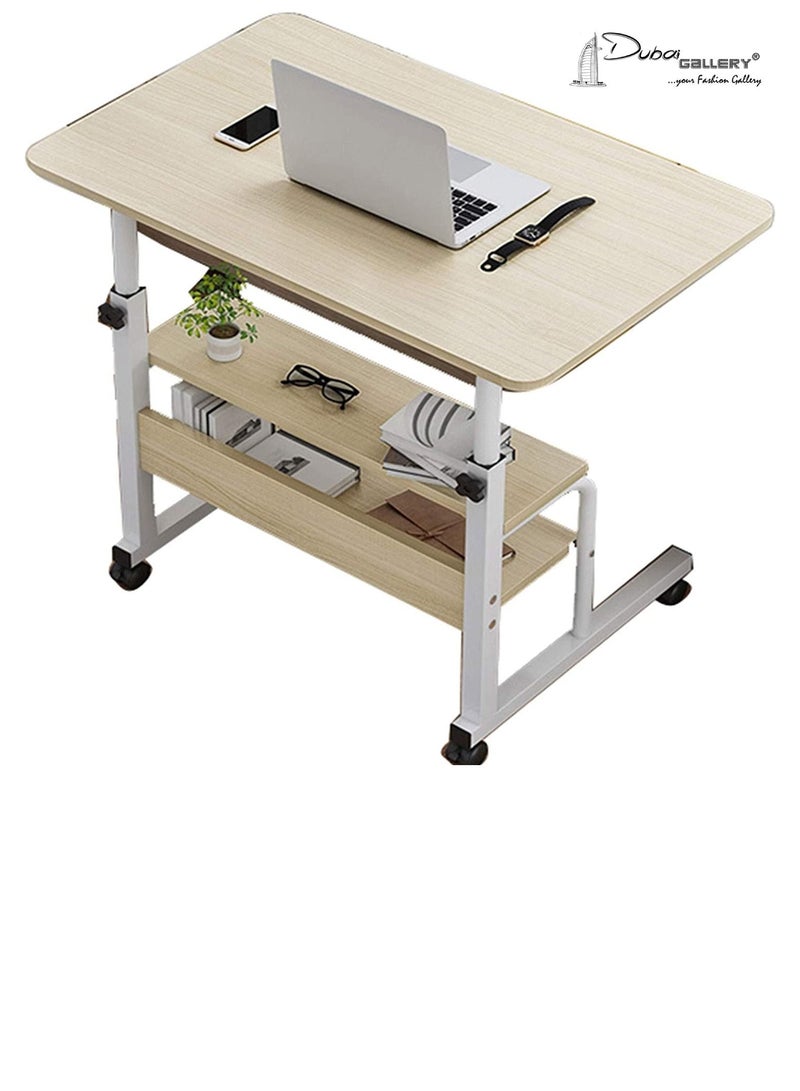 DubaiGallery Computer Desk,Stand Metal Frame Computer Desk,Height Adjustable,Waterproof Study Writing Desk,for Home Office  - Image 1