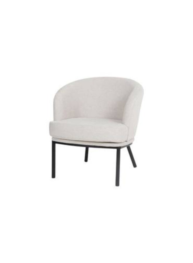 السعادة هوم  كرسي مخمل مفرد-70x80x70- بيج - Image 2