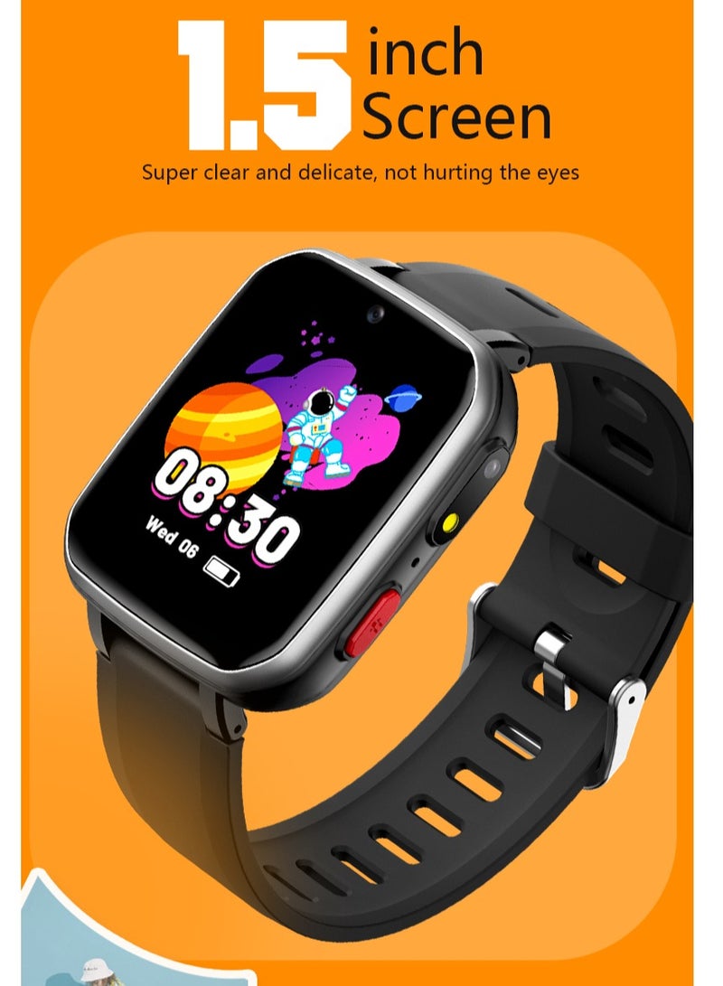 Kids Game Watch Gift with 26 Puzzle Games, Dual Camera, Music Player, Pedometer, Video Recorder, Flashlight, Alarm Clock,Educational Toy for Boys Girls Age 4-12 Years Old,Birthday