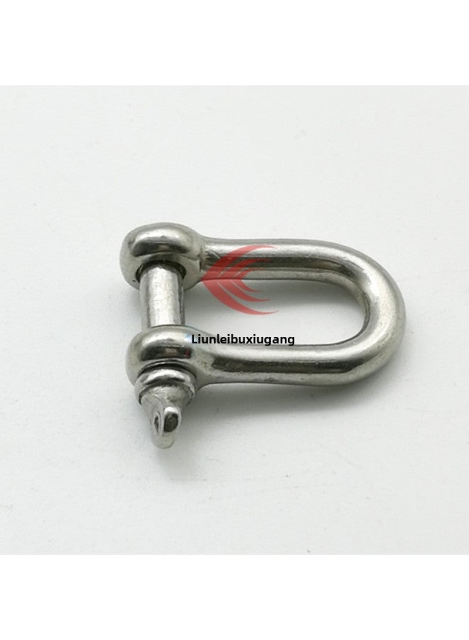 Stainless Steel Bow-shaped Shackle U-shaped D-shaped Shackle Lifting Bow-shaped Hook Ring Snap Ring Horseshoe Snap Lifting Lug Rigging-Specification:M14  - Image 3
