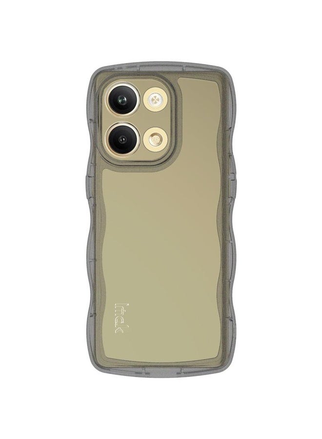 Case Cover For OPPO Reno9 5G / Reno9 Pro 5G IMAK UX-8 Series Transparent Shockproof TPU Phone Case(Transparent Black)
