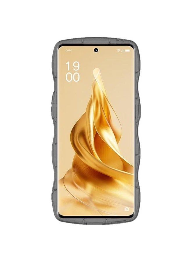 Case Cover For OPPO Reno9 5G / Reno9 Pro 5G IMAK UX-8 Series Transparent Shockproof TPU Phone Case(Transparent Black)