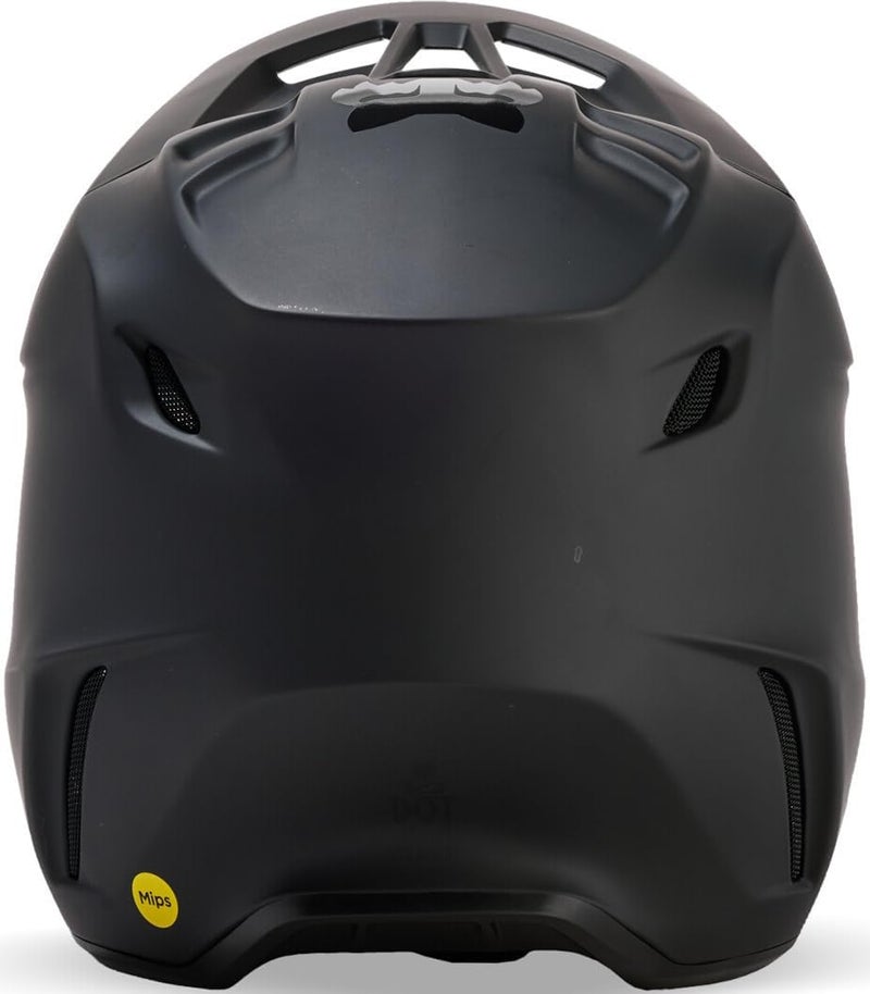 Fox Racing خوذة فوكس ريسينغ V3 الصلبة، أسود غير لامع، مقاس S - Image 4