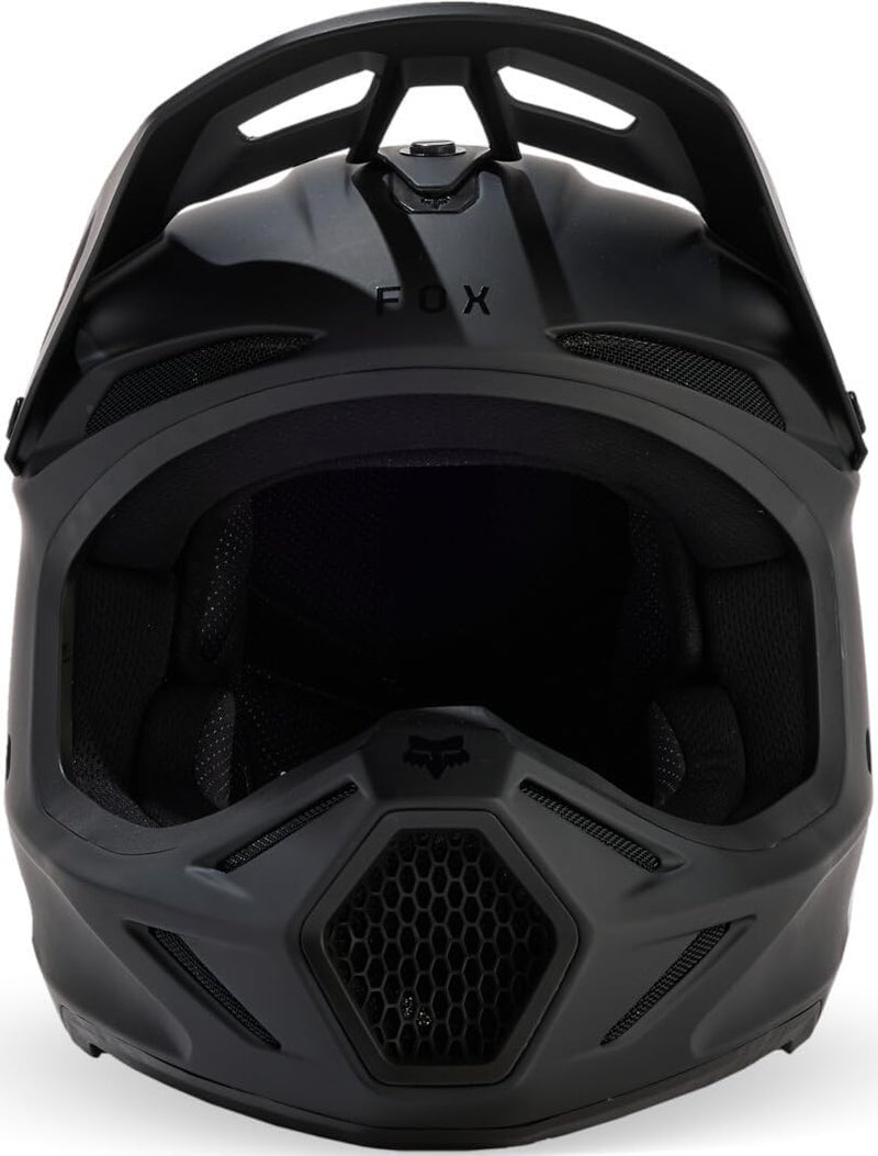 Fox Racing خوذة فوكس ريسينغ V3 الصلبة، أسود غير لامع، مقاس S - Image 3
