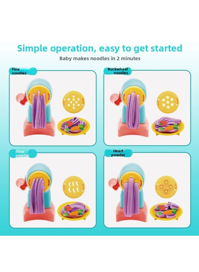 Chuangleduo 9022 Plasticine Noodle Machine Color Mud Children's Toy Mold Tool Set Ice Cream Machine Rubber-Specifications:9022 Colored Clay Noodle Machine Set 【And Old Packaging Shipped Randomly】 - Image 5