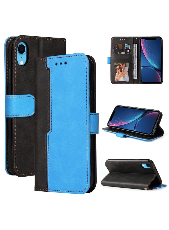 S-TOP Case For iPhone XS Max Business Stitching-Color Horizontal Flip PU Leather Case with Holder & Card Slots & Photo Frame - Image 1