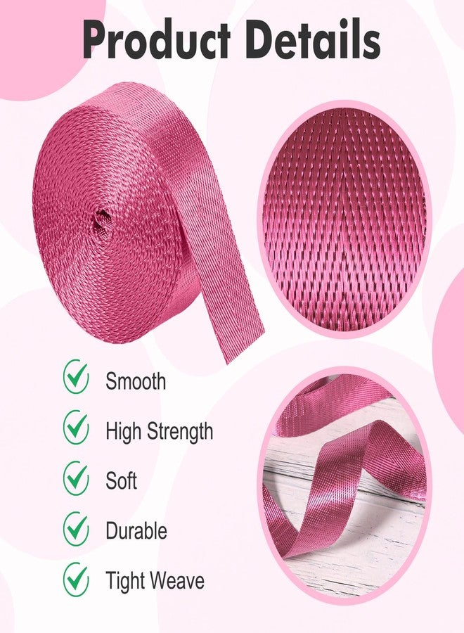 xozeooeu 24 Rolls Cotton Webbing Strap - 1 Inch x 3.3 Yard Heavy Duty Webbing Straps, 24 Color Polyester Weaving for DIY Bag Handles, Pet Collars, Gear Repair, Backpack & Crafting - Image 3