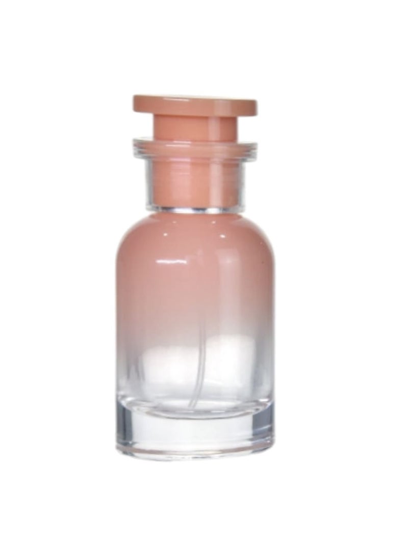 Empty perfume bottle, apricot color, 50 ml