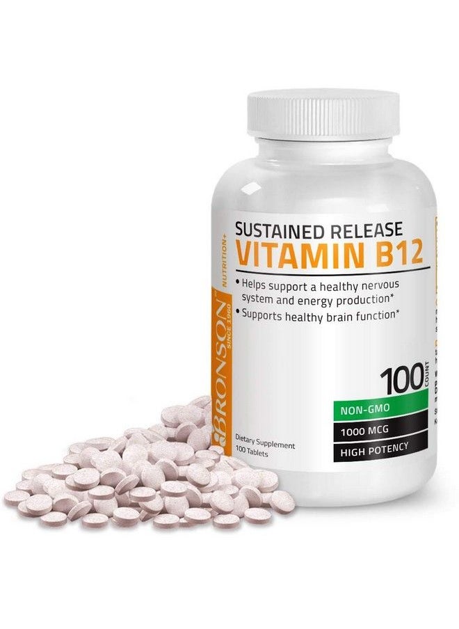 Bronson Vitamin B12 1000 Mcg (B12 Vitamin As Cyanocobalamin) Sustained ...