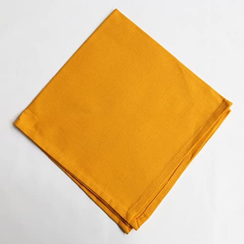 Swayam 100% Cotton Dinner Napkins 6pc Yellow 16 X 16, Friendly Cotton Fabric, Machine Washable for Dinner, Can be use at Home, Café, Restaurant & Banquet - Image 3