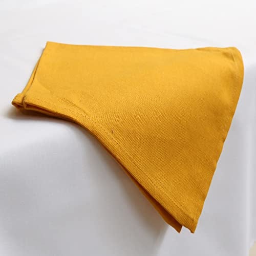 Swayam 100% Cotton Dinner Napkins 6pc Yellow 16 X 16, Friendly Cotton Fabric, Machine Washable for Dinner, Can be use at Home, Café, Restaurant & Banquet - Image 5