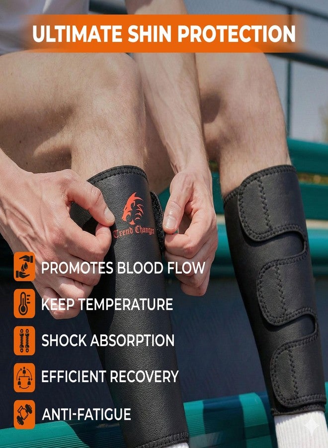 Trend Changer 5mm Weightlifting Shin Guards & Calf Support Brace – Adult Shin Guard with Neoprene Padding for Deadlifts, CrossFit, Rope Climbs and Box Jumps – Adjustable Compression Fit for Men & Women - Image 3