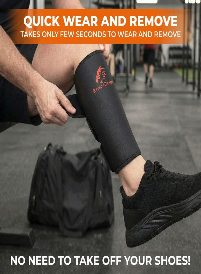 Trend Changer 5mm Weightlifting Shin Guards & Calf Support Brace – Adult Shin Guard with Neoprene Padding for Deadlifts, CrossFit, Rope Climbs and Box Jumps – Adjustable Compression Fit for Men & Women - Image 5
