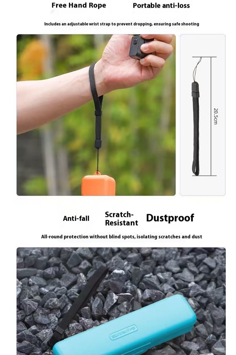 سني لايف صندوق تخزين غطاء العدسة وحامل الكاميرا والمرشح من Sunnylife DJI Pocket 3 (لون برتقالي) - Image 4