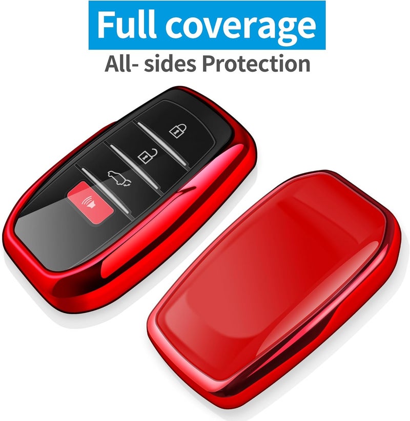 Autophone Key Fob Cover with Keychain - Red - Image 3