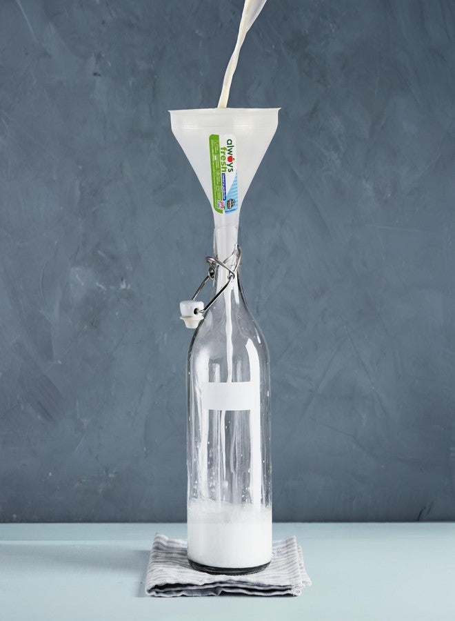 كومباك هوم قمع صغير - طبيعي - شفاف - لتخزين الطعام، والتحكم في الحصص، آمن للاستخدام في غسالة الصحون، آمن للاستخدام في الميكروويف - Image 4