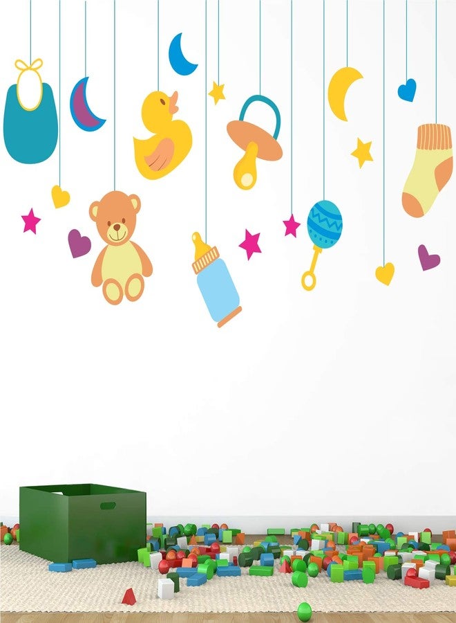 عصا لي StickMe 'أشياء الأطفال الرضع والأطفال - طفل - أطفال - حضانة - روضة أطفال - حديقة أطفال' - SM319 (متعدد الألوان، فينيل - 120 سم × 70 سم) - Image 2