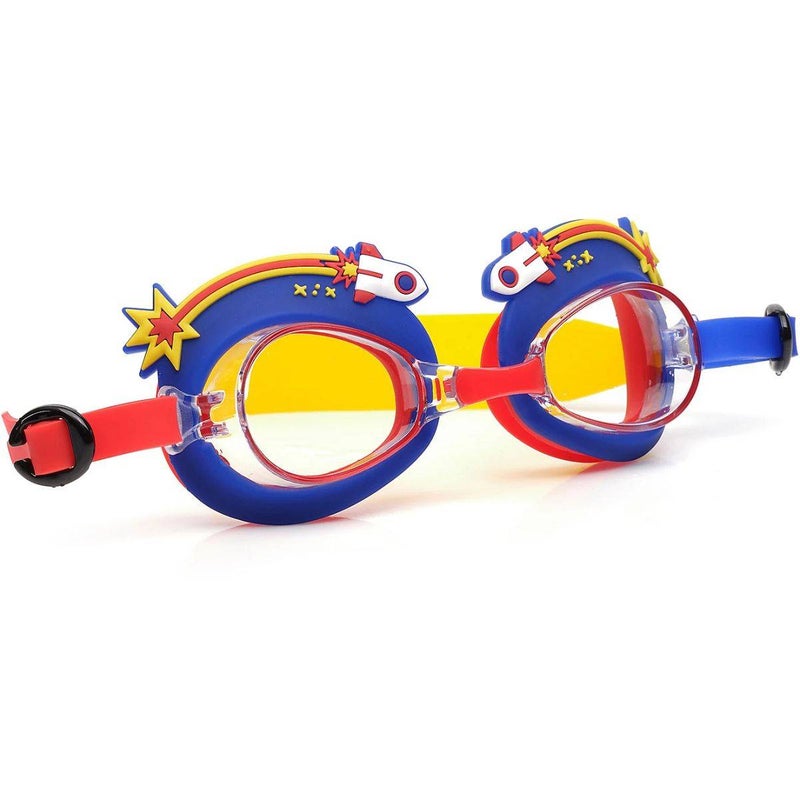 Aqua2ude Mini Rocket Splash Swim Goggles (Royal Blue/Red) - Image 1