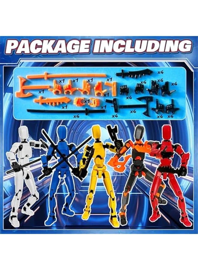 DIY Action Figure Building Set - 13 Robot Models, 5 Colors, 3D Printed Parts, Assemble Yourself - Image 1
