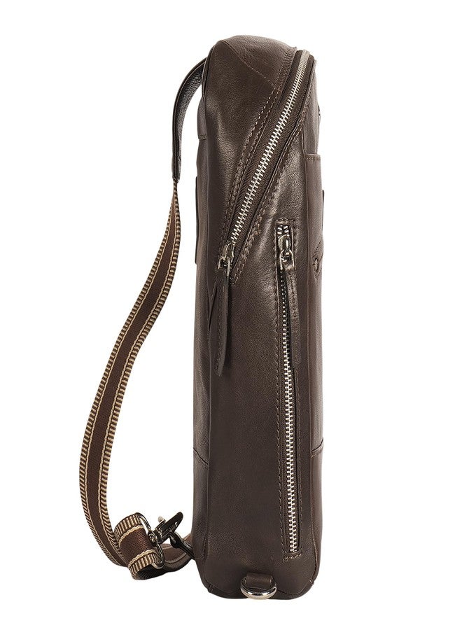 PERF Commuter Bag | Genuine Leather Sling & Crossbody Bag | Spacious Everyday Carry for College & Daily Use | Ready-to-Go Essentials Organizer | Size 12.6 x 13.8 x 4.7 Inches (L x B x H) - Image 4