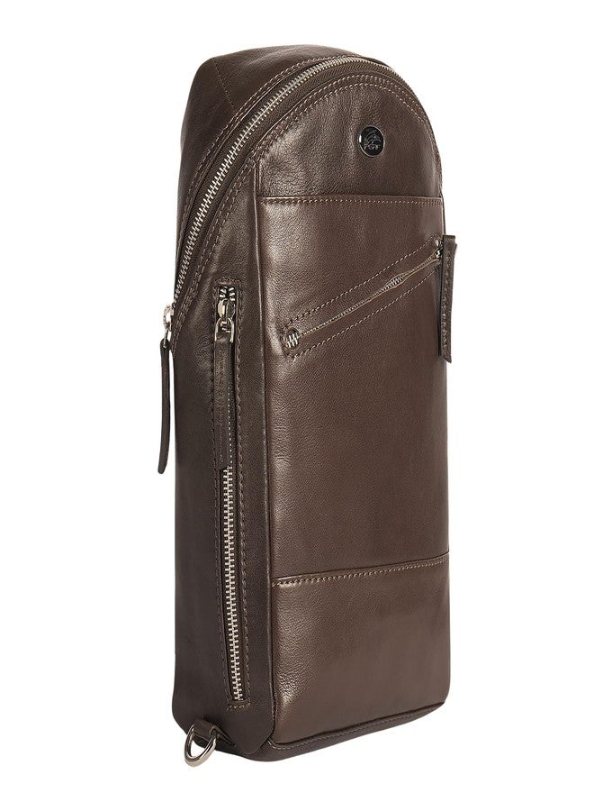 PERF Commuter Bag | Genuine Leather Sling & Crossbody Bag | Spacious Everyday Carry for College & Daily Use | Ready-to-Go Essentials Organizer | Size 12.6 x 13.8 x 4.7 Inches (L x B x H) - Image 3