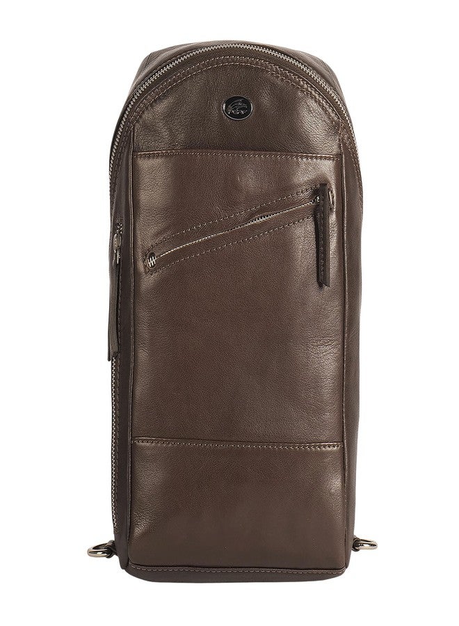 PERF Commuter Bag | Genuine Leather Sling & Crossbody Bag | Spacious Everyday Carry for College & Daily Use | Ready-to-Go Essentials Organizer | Size 12.6 x 13.8 x 4.7 Inches (L x B x H) - Image 1