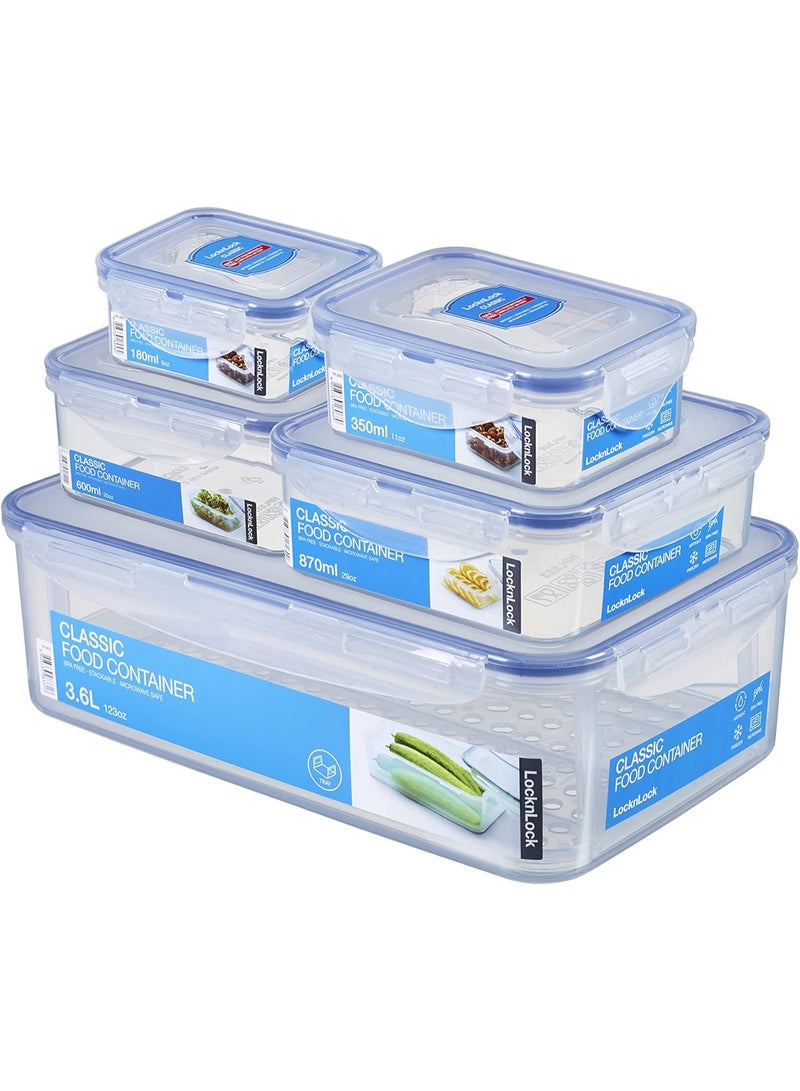 LocknLock  5-piece set, incl. 1x HPL833, HPL823, HPL811, HPL806, HPL805