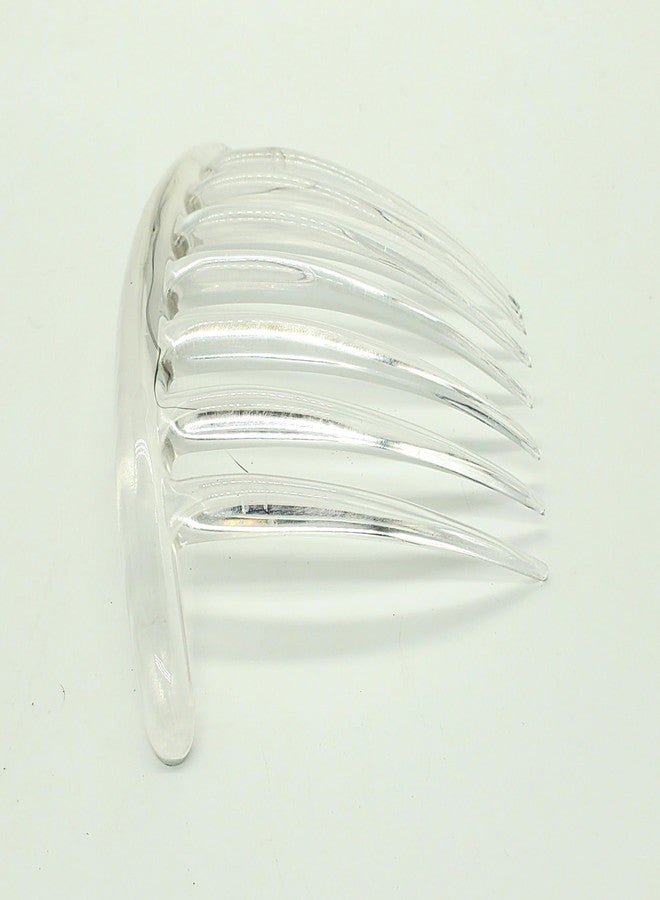 Good Hair Days French Twist Comb - 7‑Tooth Curved Styling Comb for Elegant Updos, Bridal Jewelry & Hair Pin Accessories in Daily & Wedding - Crystal - Image 3