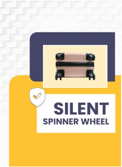 Stargold ABS+PC Spinner  Wheels Trolley Luggage Number Lock Smart Carry On Suitcase 20 Inches  - Image 3