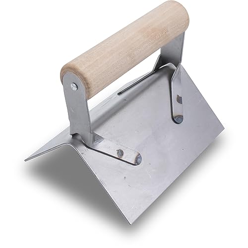 MARSHALLTOWN QLT by Marshalltown Stainless Steel Corner Trowels, Outside Square Corner Type, Wood Handle, 942 - Image 1