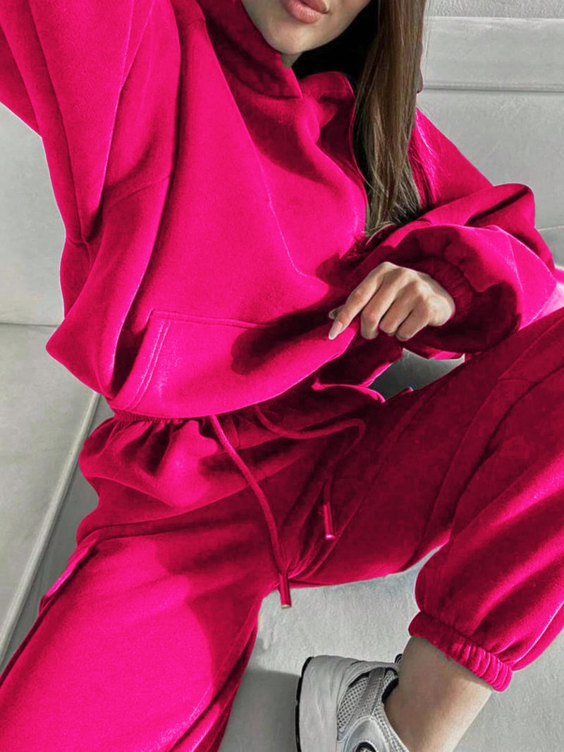 KOTTY Women's Co-Ords Solid Sweatshirt With Sweatpant - Image 3