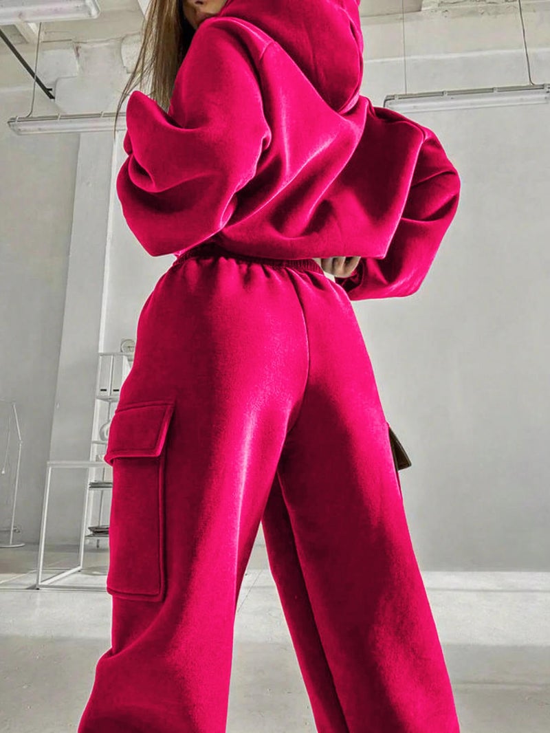 KOTTY Women's Co-Ords Solid Sweatshirt With Sweatpant - Image 4
