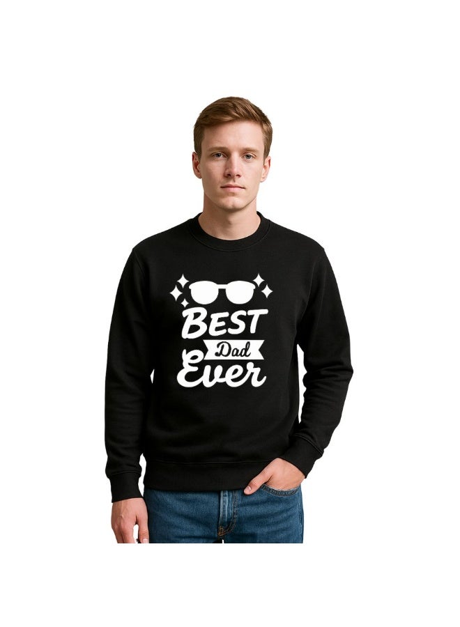 PRINTSHOP4ME Father’s Day Men’s Sweatshirt –Round Neck,Long Sleeve,100%Cotton,Breathable,Casual Wear, Comfortable Fit,Soft Fabric,Stylish Gift for Dad Appreciation Day,Classic Design  - Image 1