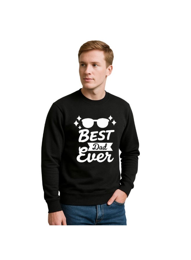 PRINTSHOP4ME Father’s Day Men’s Sweatshirt –Round Neck,Long Sleeve,100%Cotton,Breathable,Casual Wear, Comfortable Fit,Soft Fabric,Stylish Gift for Dad Appreciation Day,Classic Design  - Image 2
