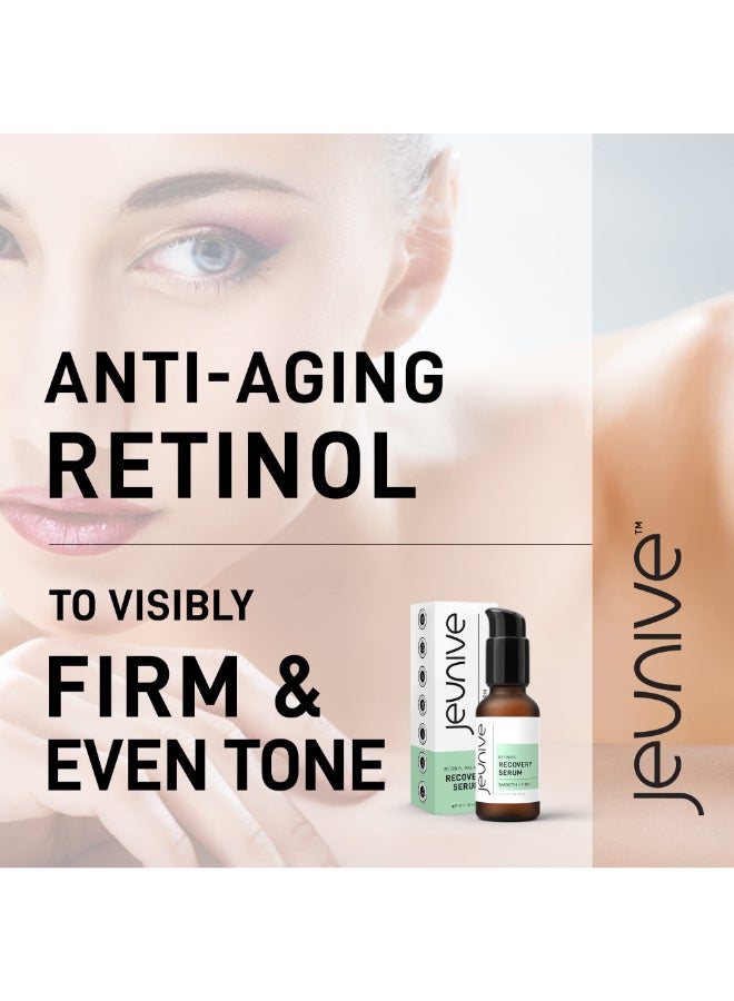Jeunive Calming and Revitalizing Daily Retinol Recovery Serum Clear Even and Firm with Retinol Carrot Root Chamomile and Vitamin A for a rejuvenated skin 1 oz 28g - Image 4
