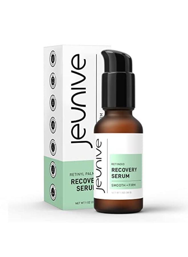 Jeunive Calming and Revitalizing Daily Retinol Recovery Serum Clear Even and Firm with Retinol Carrot Root Chamomile and Vitamin A for a rejuvenated skin 1 oz 28g - Image 1