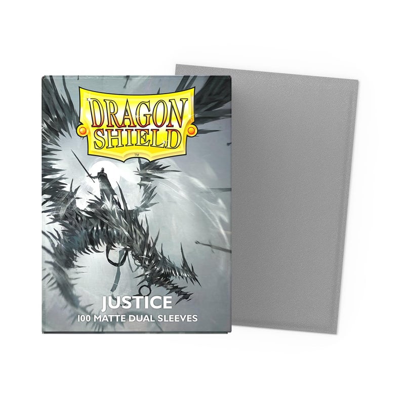 Dragon Shield | Matte Dual Standard Size Card Sleeves | 100 CT - Smooth & Tough Premium TCG Sleeves - Compatible with Pokemon, Flesh & Blood, One Piece & Magic The Gathering | Justice - Image 2