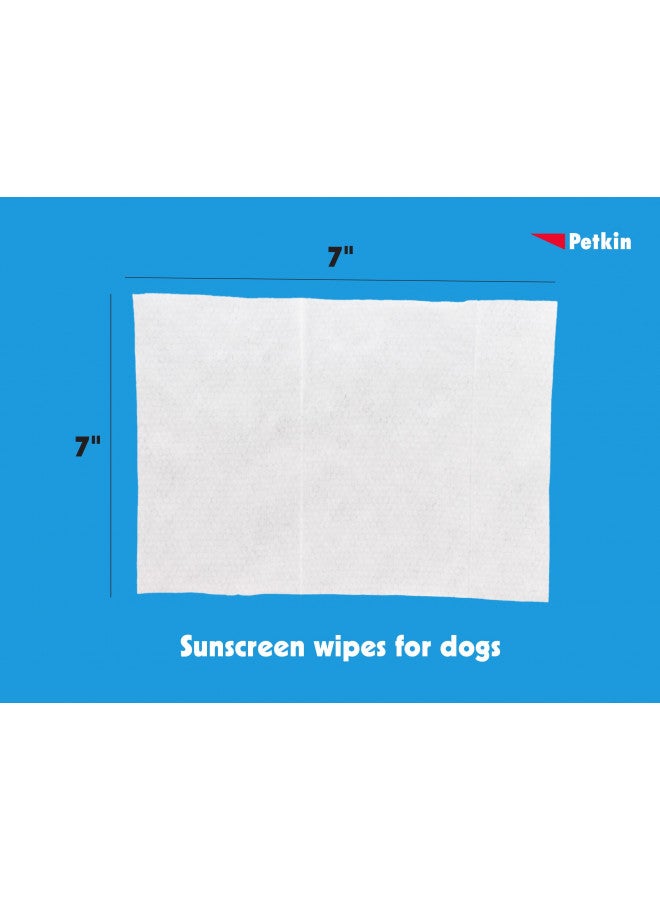 Petkin Dog Sunscreen Sunwipes - Sunscreen for Dogs, SPF 15 - Simply Wipe on Anytime for Instant Sun Protection - Includes 20 Jumbo Size Wipes, Vanilla Coconut Scent - Ideal for Home or Travel - Image 4