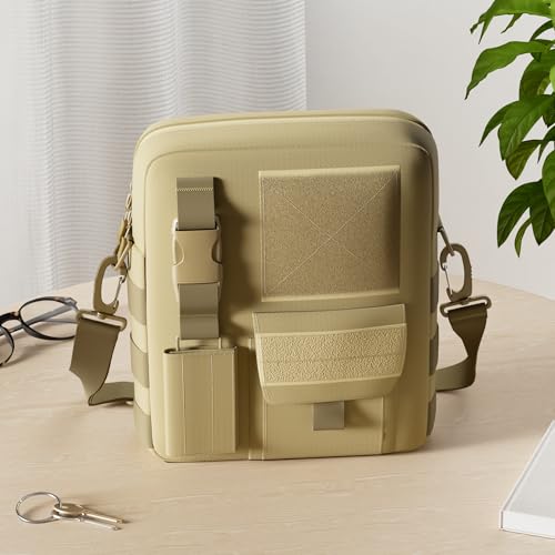 Wowelife Small Canvas Messenger Bag - Classic Vintage Shoulder Bag in Coyote Brown - Multi-Function Casual Pack for Travel & Carry - Image 2