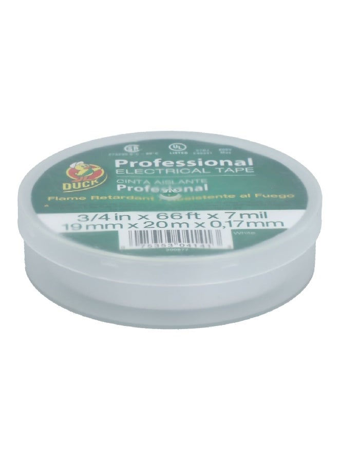 Duck Professional Electrical Tape White 3/4 Inch x 66ft 300877 - Image 2