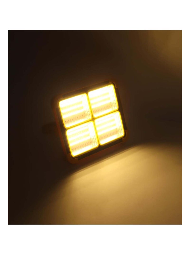Solar LED Work Lights, IP66 Rechargeable Portable USB Flood Light 4 Modes Security Job Site Lighting Waterproof for Outdoor Camping Fishing Hiking Car Repairing Emergency - Image 5