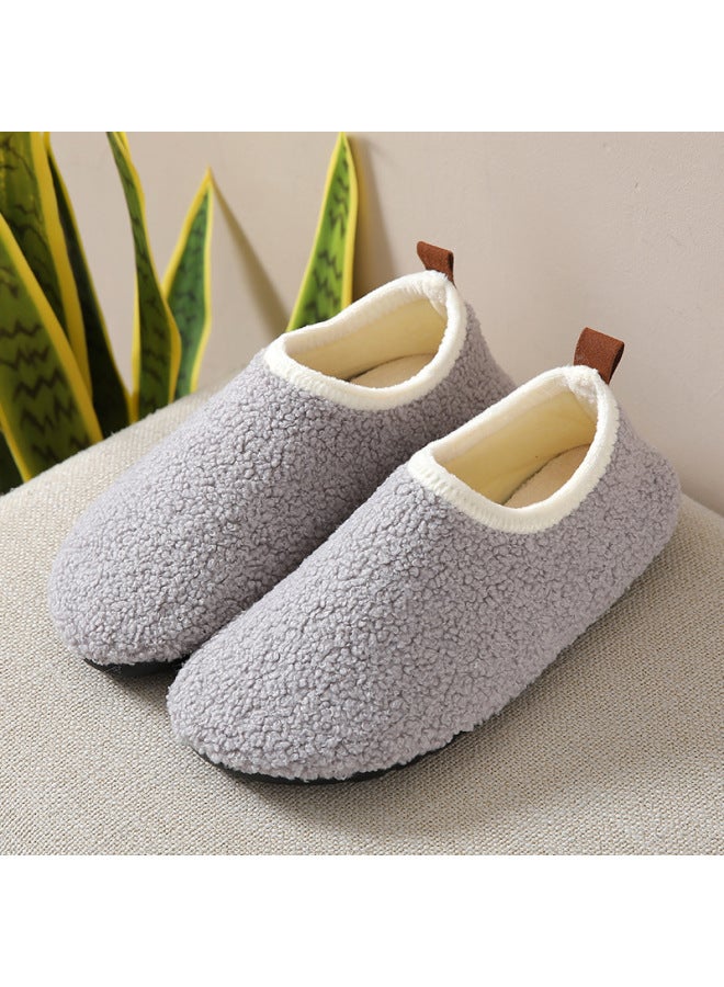 Autumn And Winter Adult Floor Shoes Anti-slip Bottom Fleece-lined Thickened Early Education Socks For Women's Indoor Warm Cotton Shoes Children's Socks Shoes