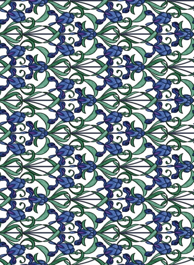 d-c-fix 346-0616 Self-Adhesive Privacy Glass Window Film, Minster/Iris, 17" x 78" Roll - Image 1