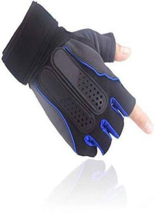 serveuttam Leosportz Men's and Women's Non-Slip Protection Weight Lifting Workout Gloves with 13 Inch Wrist Wrap for Full Palm - Image 1