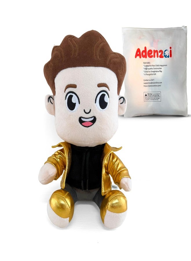 Adenzai Caylus Plush Toy – Soft Stuffed Animal, Caylus Character Plush Doll for Kids, Cute Scaylus Plush Gift, Caylus Merch Collectible Fan Plushie (Gold) - Image 1