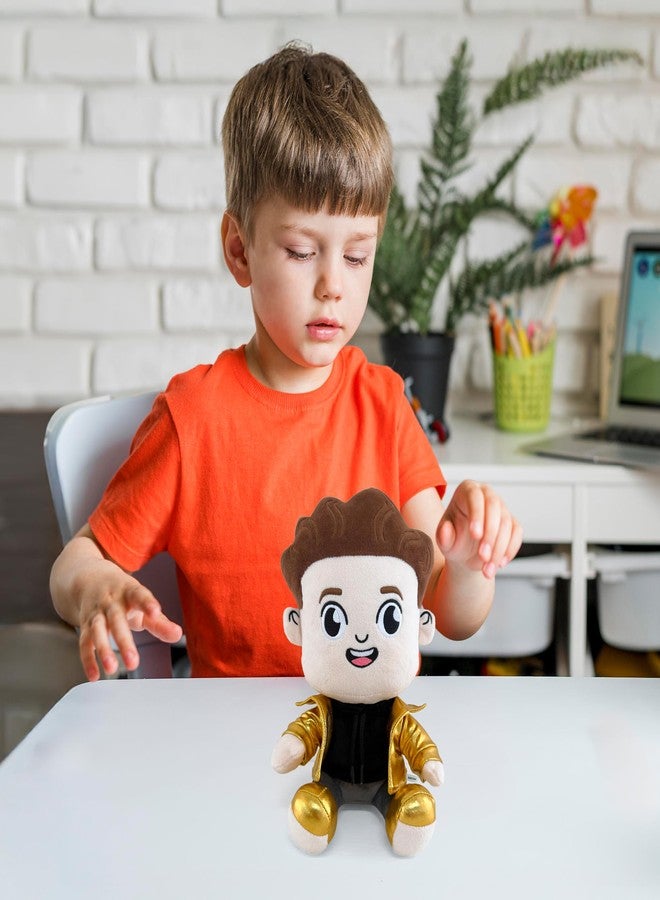 Adenzai Caylus Plush Toy – Soft Stuffed Animal, Caylus Character Plush Doll for Kids, Cute Scaylus Plush Gift, Caylus Merch Collectible Fan Plushie (Gold) - Image 4