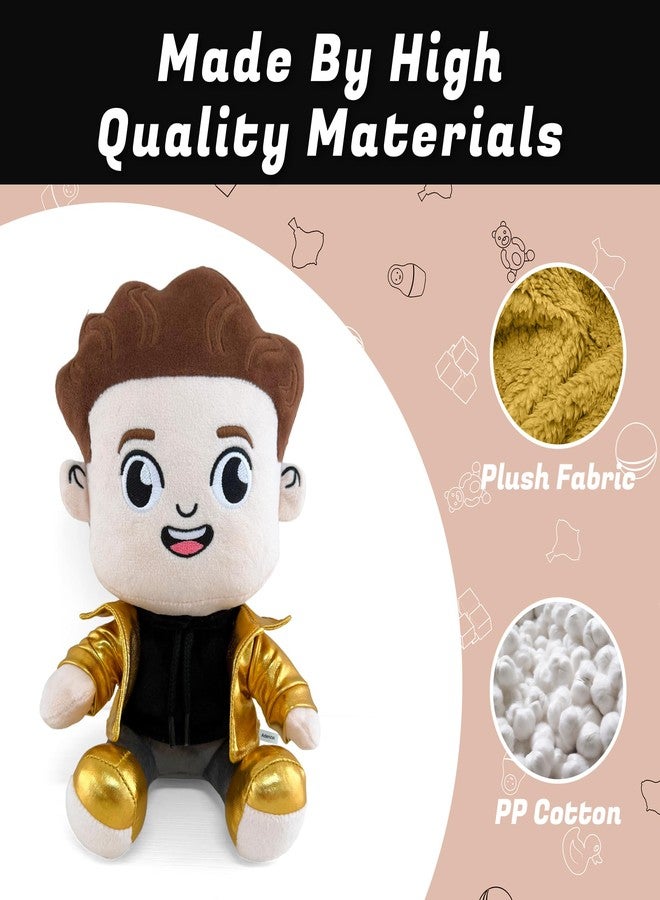 Adenzai Caylus Plush Toy – Soft Stuffed Animal, Caylus Character Plush Doll for Kids, Cute Scaylus Plush Gift, Caylus Merch Collectible Fan Plushie (Gold) - Image 3