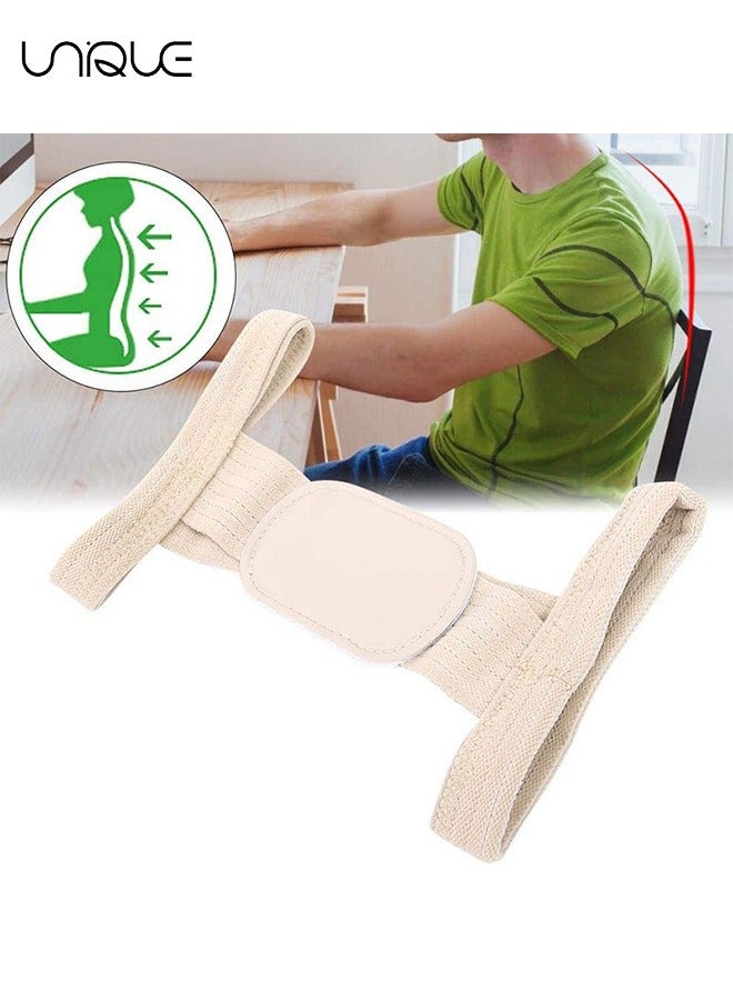 يونيك مصحح الموقف ، 1 قطعة تصحيح حزام العمود الفقري الخلفي دعم دعامة علوية قابلة للتعديل للترقوة وتوفير تخفيف الآلام للنساء الرجال ، تنفس (L) - Image 4